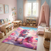 Cocon Montessori Tapis Pour Filles Licorne