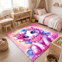 Cocon Montessori Tapis Pour Filles Licorne