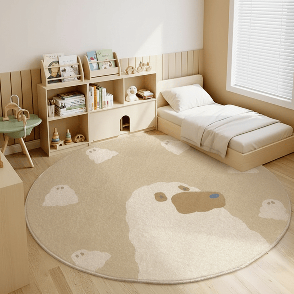 Cocon Montessori Tapis Rond Bébé Animaux De La Forêt