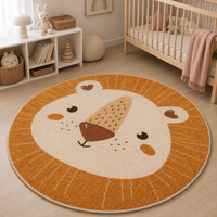 Cocon Montessori Tapis Rond Moelleux Chambre Enfant