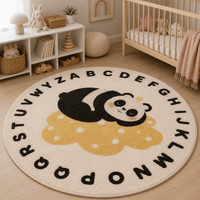 Cocon Montessori Tapis Rond Moelleux Chambre Enfant
