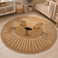 Cocon Montessori Tapis Rond Moelleux Chambre Enfant