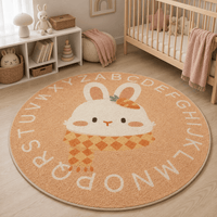 Cocon Montessori Tapis Rond Moelleux Chambre Enfant