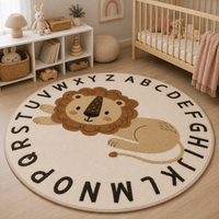 Cocon Montessori Tapis Rond Moelleux Chambre Enfant