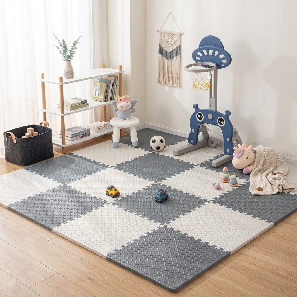 Cocon Montessori Tapis Sol Enfant Dalle Mousse
