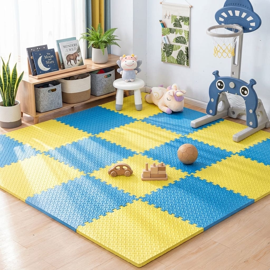 Cocon Montessori Tapis Sol Enfant Dalle Mousse