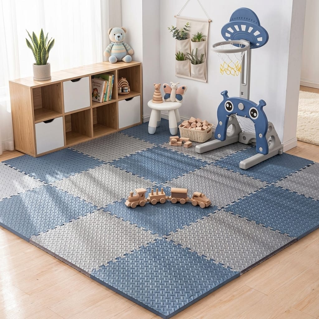 Cocon Montessori Tapis Sol Enfant Dalle Mousse