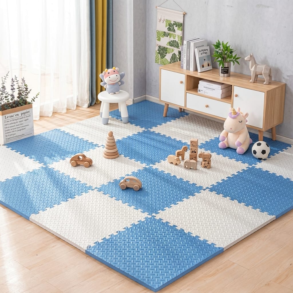 Cocon Montessori Tapis Sol Enfant Dalle Mousse