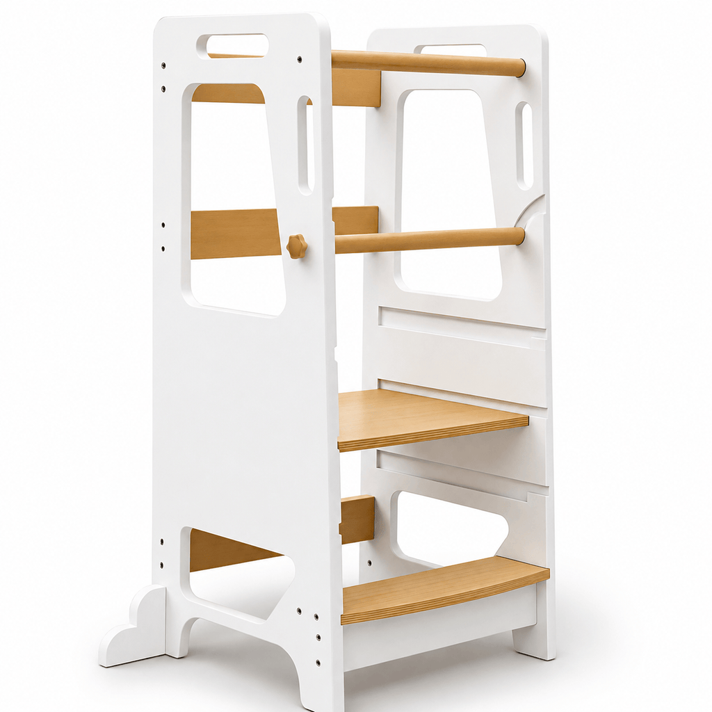 Cocon Montessori Tour D'Apprentissage Ajustable Montessori En Bois