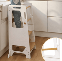 Cocon Montessori Tour D'Apprentissage Ajustable Montessori En Bois