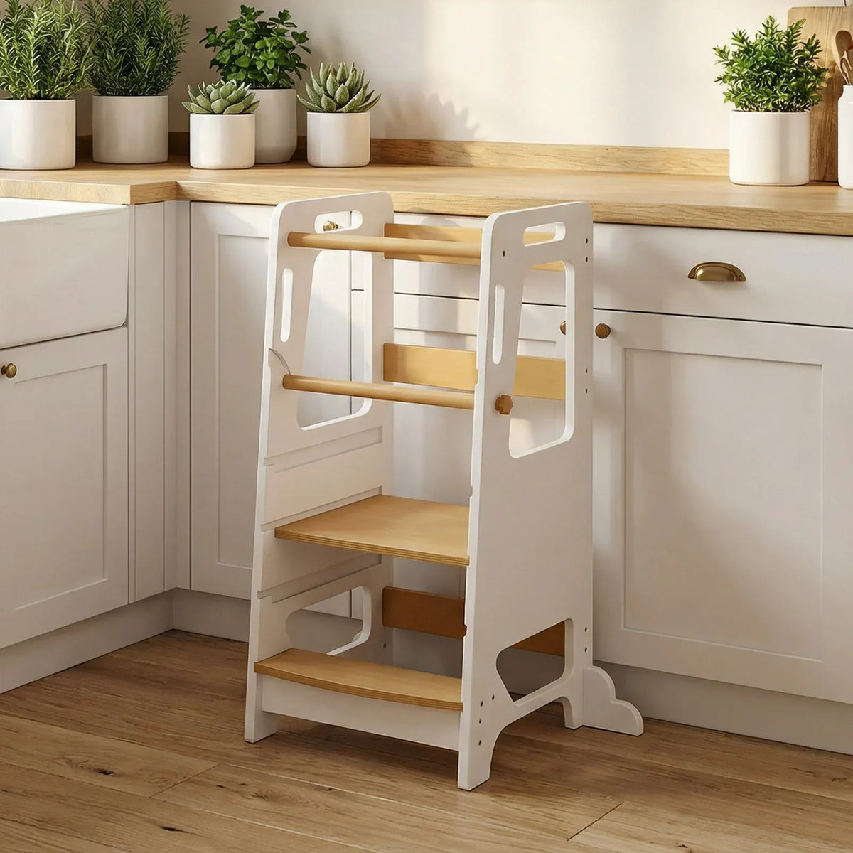 Cocon Montessori Tour D'Apprentissage Ajustable Montessori En Bois