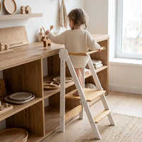 Cocon Montessori Tour D'Apprentissage En Bambou Hauteur Réglable
