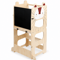 Cocon Montessori Tour D'Apprentissage Évolutive Avec Tableau Noir