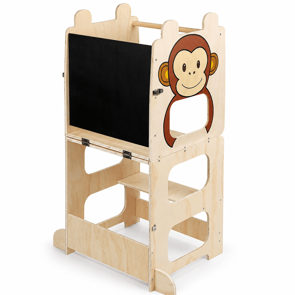 Cocon Montessori Tour D'Apprentissage Évolutive Avec Tableau Noir