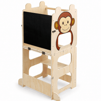 Cocon Montessori Tour D'Apprentissage Évolutive Avec Tableau Noir