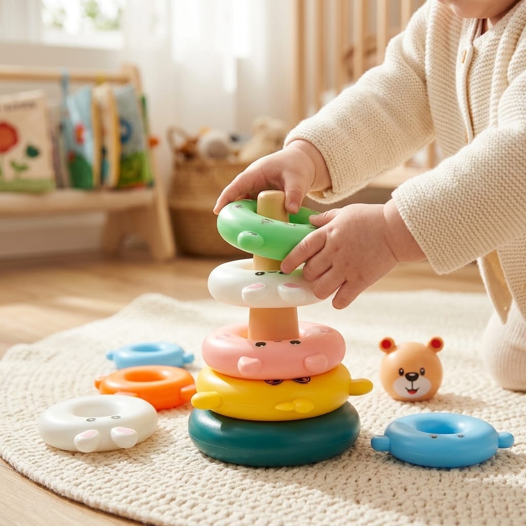 Cocon Montessori Tour De Gobelets Empilables Montessori Pour Bébé