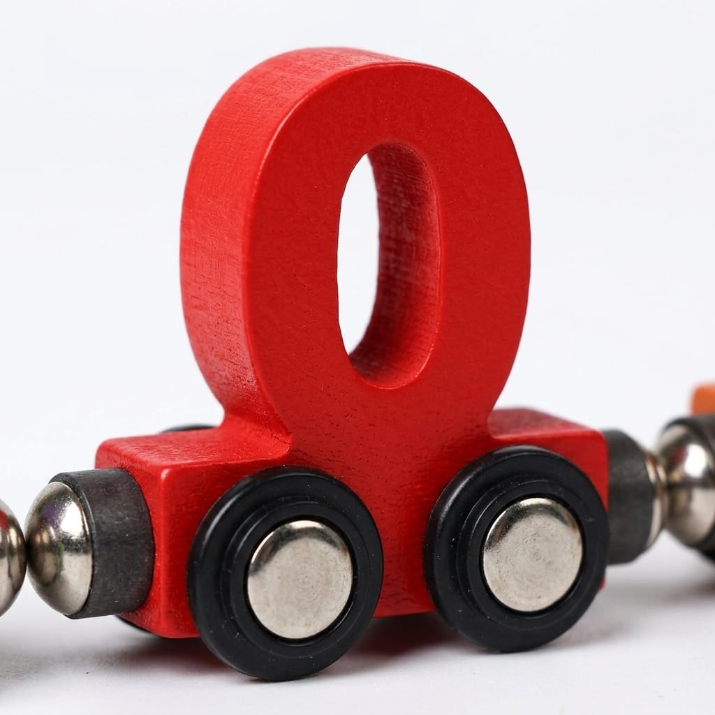 Cocon Montessori Train Magnétique Des Chiffres En Bois