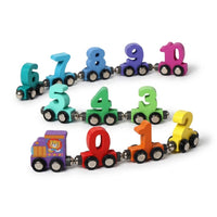 Cocon Montessori Train Magnétique Des Chiffres En Bois
